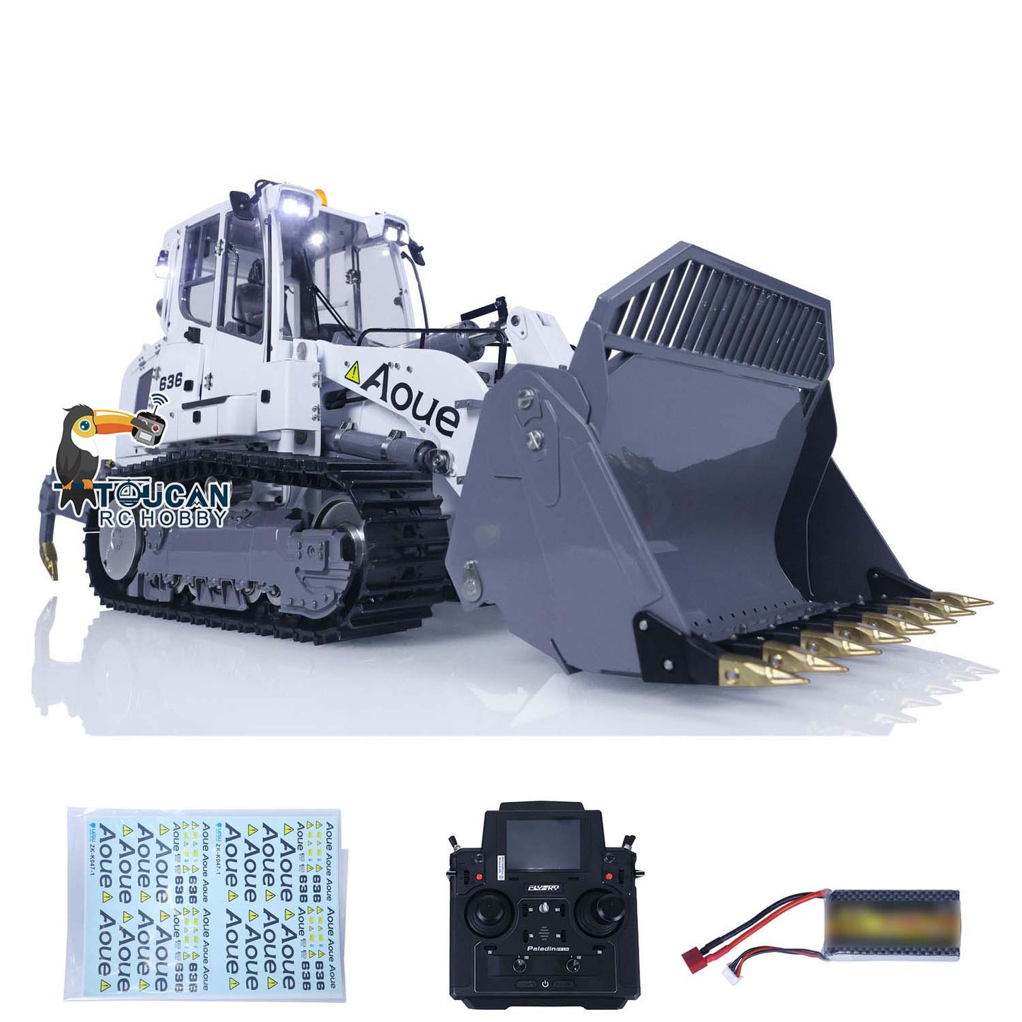 LESU 1/14 Metal Hydraulic RC Loader Battery PL18EV LITE Radio Controlled Ripper 636 Light Sound System Ready to Run