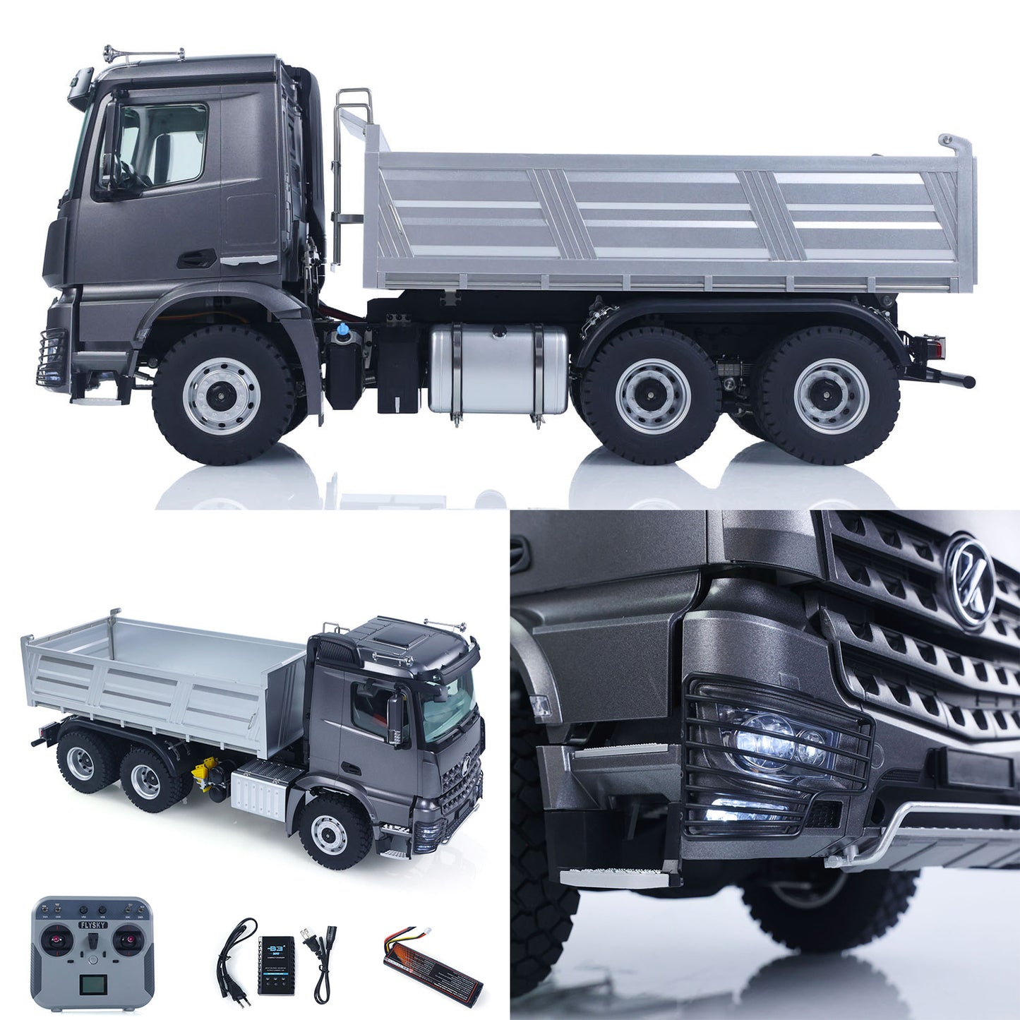 Fast Shipping New 2.4G RC Electric Lifting Dumper 5702 Model 1:14 6*6 Remote Control Tipper Lifting Rod Vehicle Sound Light Motor RTR Car Toy