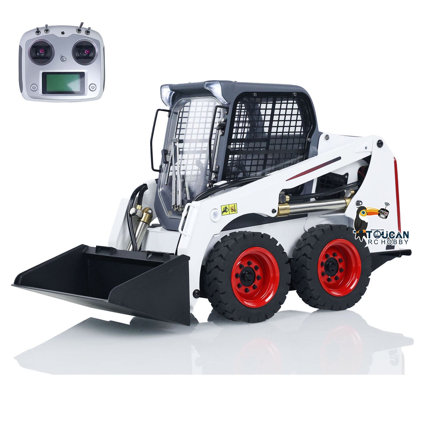 1/14 RC Hydraulic Skid-Steer Loader SM450 Remote Control Wheeled Car Sound Light