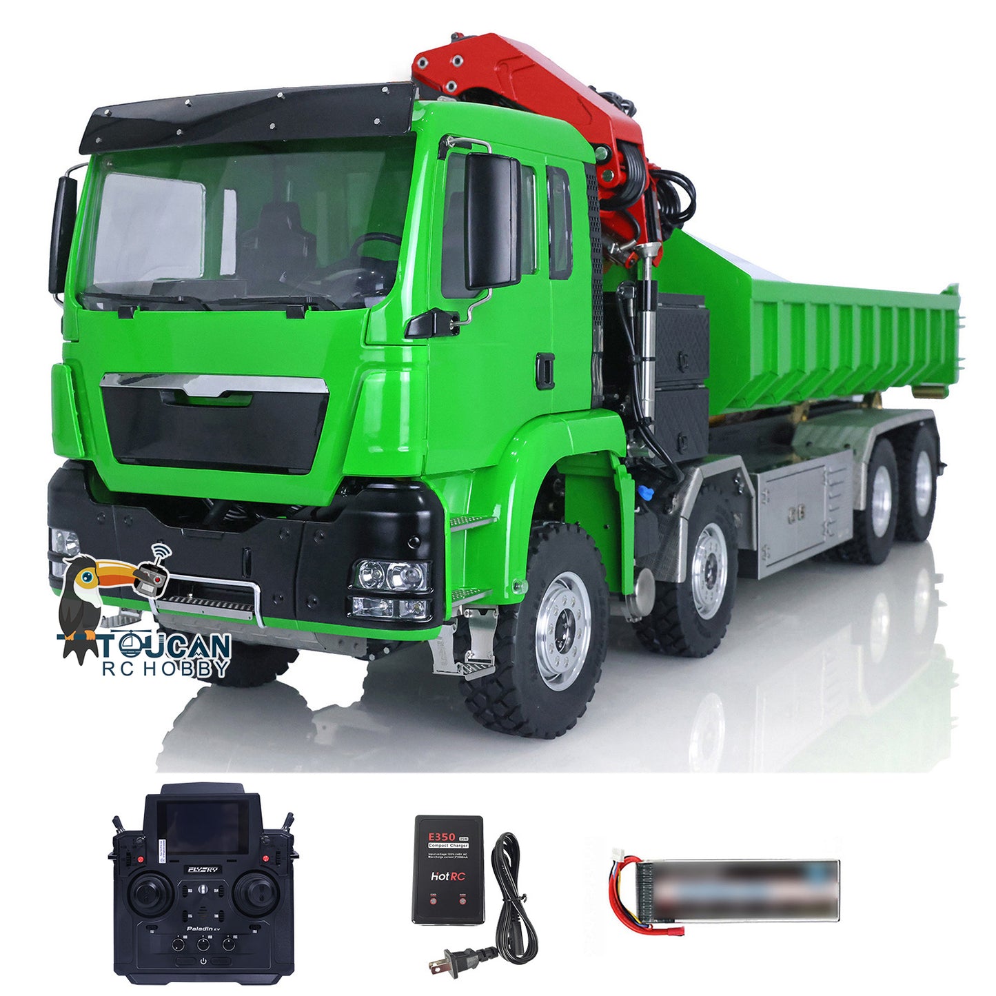 LESU 1/14 8x8 RC Roll on/off Hydraulic Radio Controlled Truck Crane Dumper Tipper RTR/KIT Optional Versions Flysky PL18EV