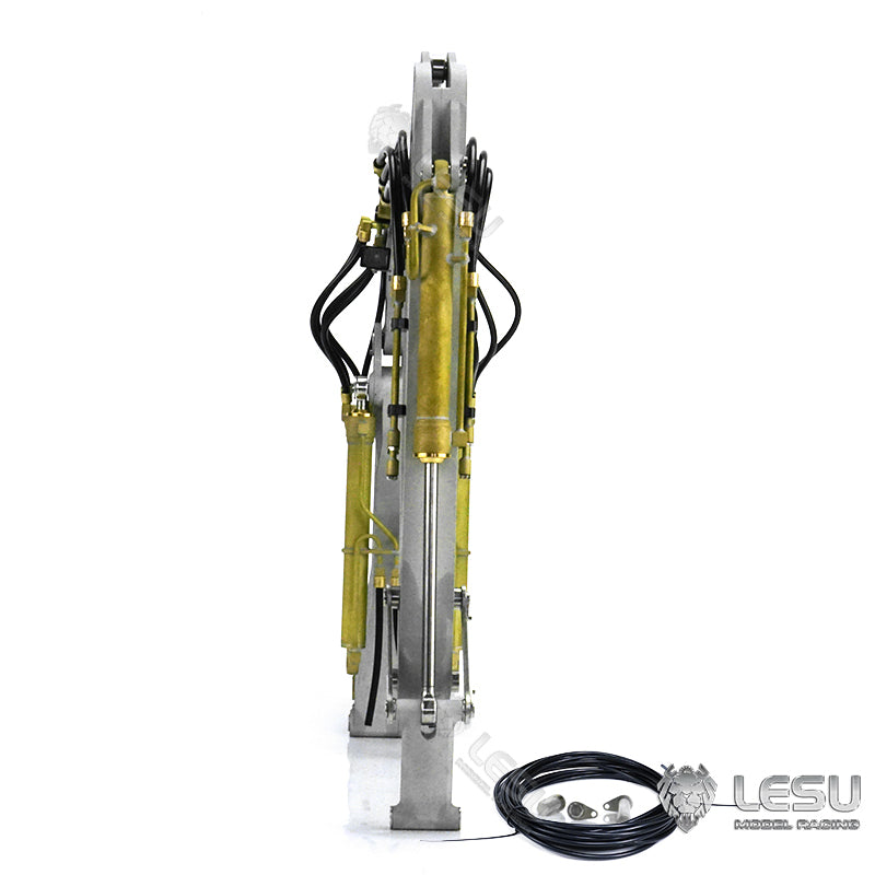 LESU 1/14 PC360 Metal RC Hydraulic Excavator DIY Hobby Model Track Cab Bucket Display Ripper Tree Digging Tool fork Arm Crusher