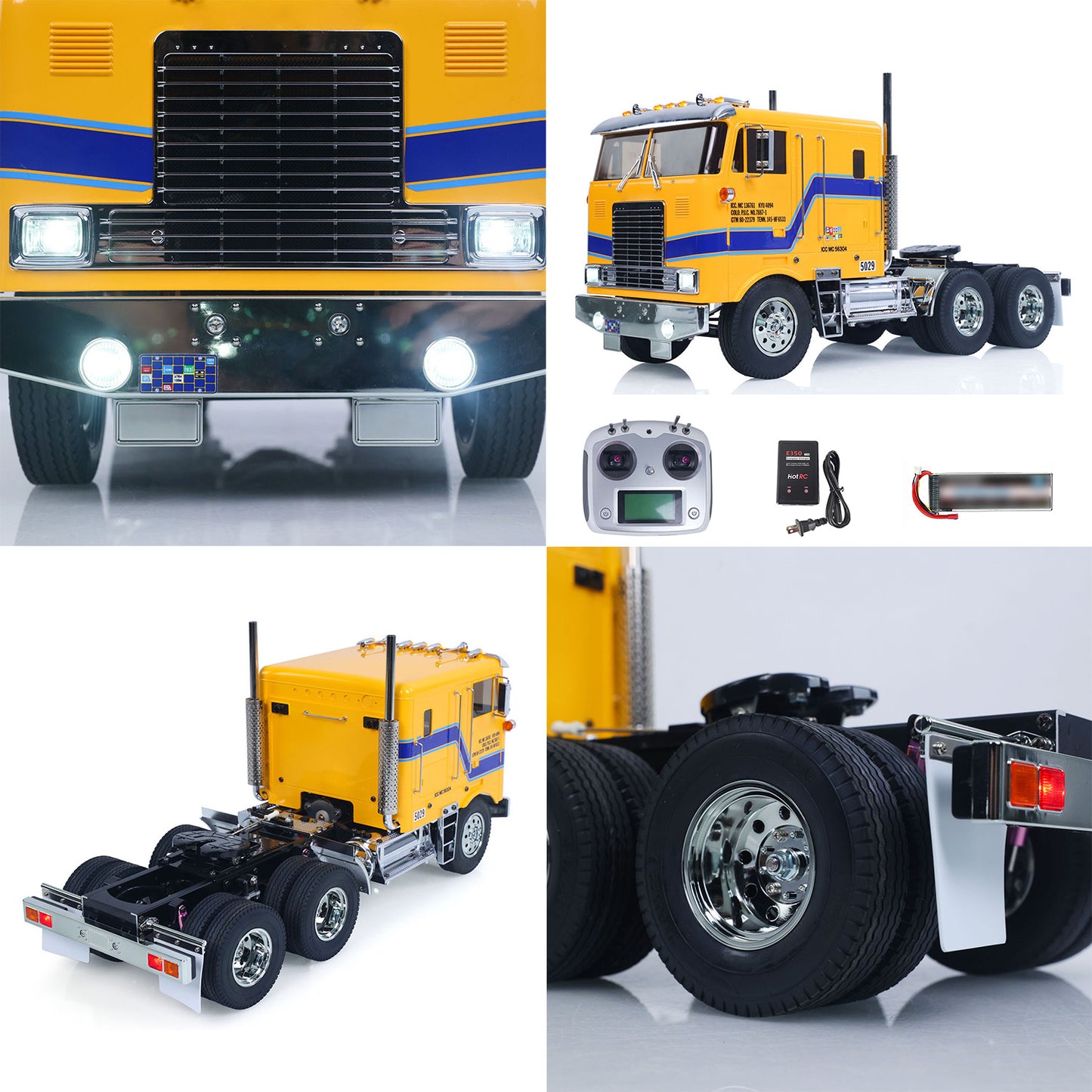 TOUCAN 1/14 RTR Remote Control DIY Tractor Truck 6*4 TAMIYA Chassis 56304 3Speed Transmission Light Sound System Flysky Radio Ready to Run