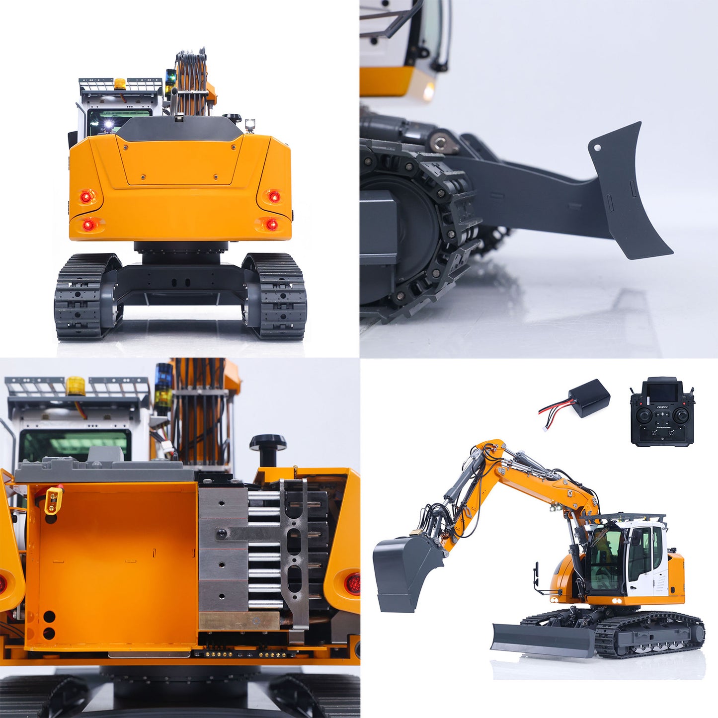 LR914 PRO MAX Metal 1/14 RTR RC Hydraulic Excavator Remote Control Digger Construction Car 8ways Valve PL18EV LITE Radio Battery Engineering Vehicle