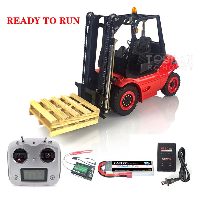 LESU 1/14 Hydraulic RC Forklift Truck Radio Control Transfer Car RTR Assembled and Painted Truck ESC Servo Motor Light Sound