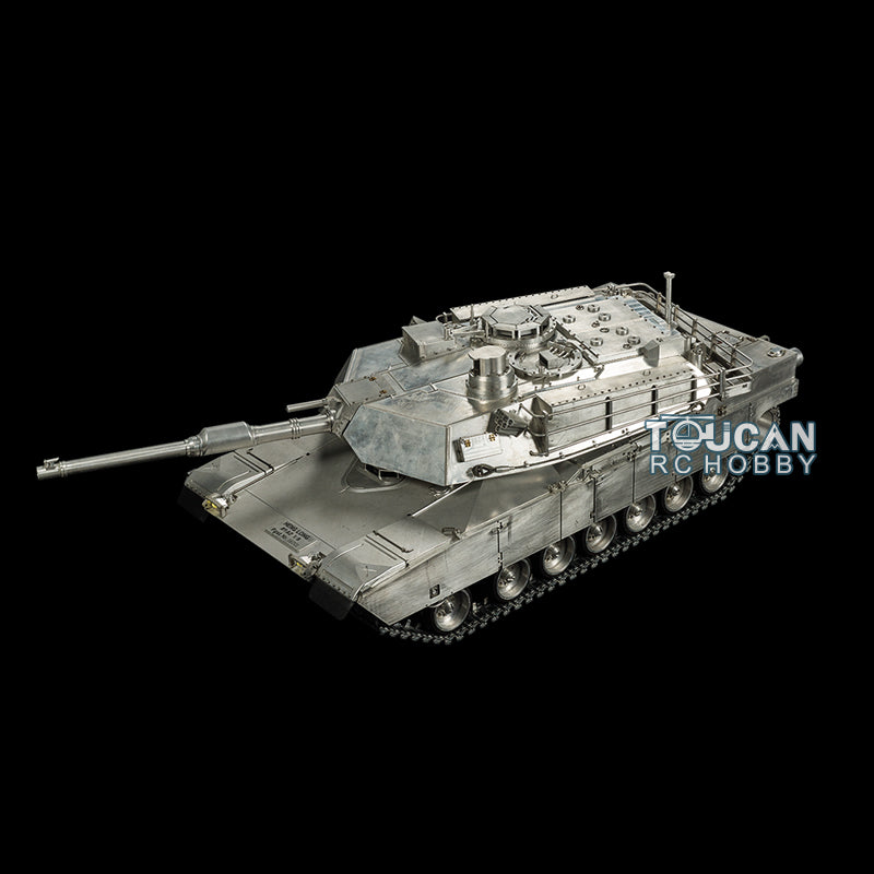 Henglong 1/8 Scale Full Metal RC Tank 3918 USA M1A2 Abrams RTR 360Degrees Turret Smoke Unit Barrel Recoil Battery Sound 1239MM