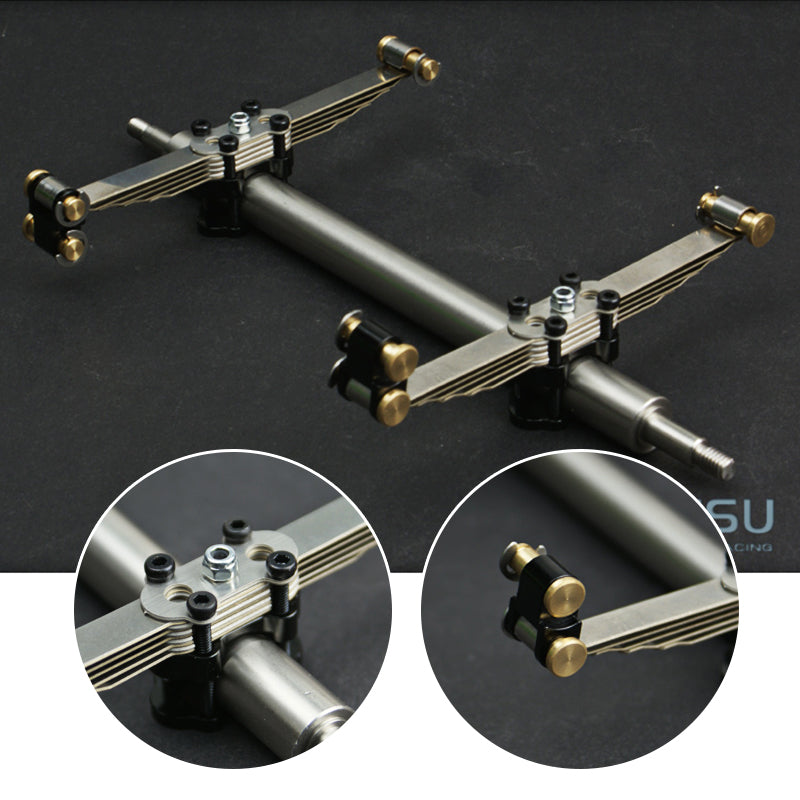 LESU Metal Suspension Passive Axle 1/14 TAMIYA RC Trailer Plate Truck DIY Model