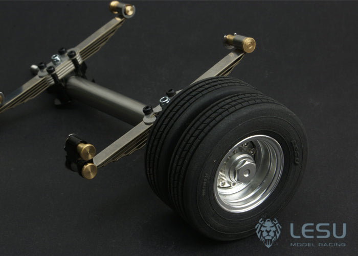 LESU Metal Suspension Passive Axle 1/14 TAMIYA RC Trailer Plate Truck DIY Model