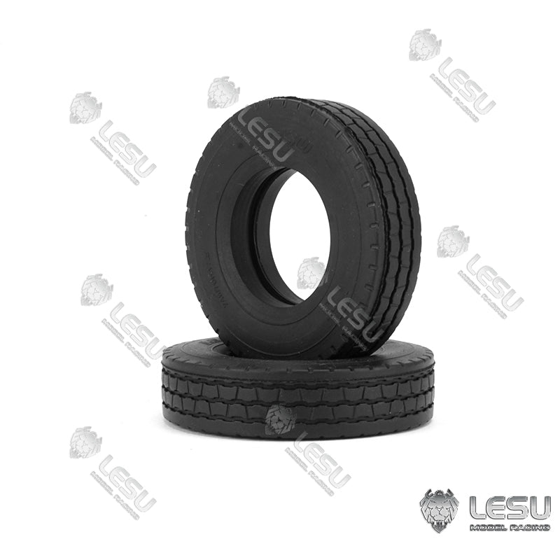 LESU 52MM Wheel Tires for 1/14 RC A0020 Hydraulic Trailer Truck DIY Model TAMIYA