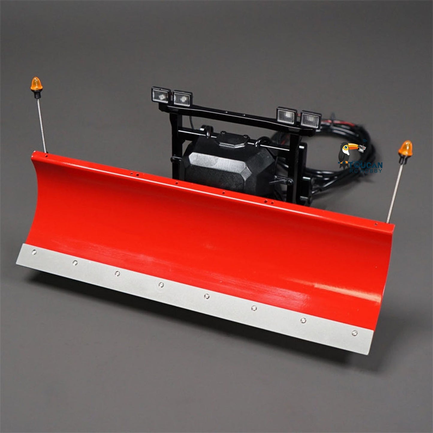 Metal Hydraulic Snow Blades Painted for RC Tipper Car Remote Controlled DIY Dump Truck with LED Lights DIY Spare Parts