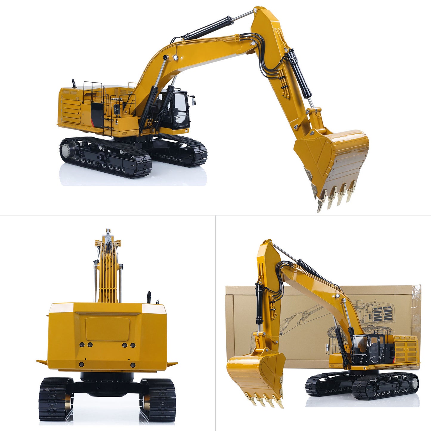 LESU C374F 1/14 Hydraulic RC Heavy Excavator Metal Radio Controlled Digger Construction Car Paladin PL18EV LITE 6CH Valve Brushless Motor Pump