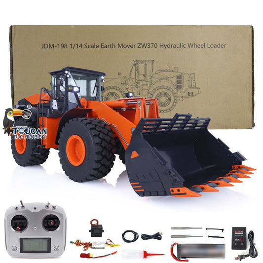 Fast Shipping Metal Hydraulic RC Loader 1/14 ZW370 JDM 198 RTR Radio Control Construction Car with New 201 Sound System