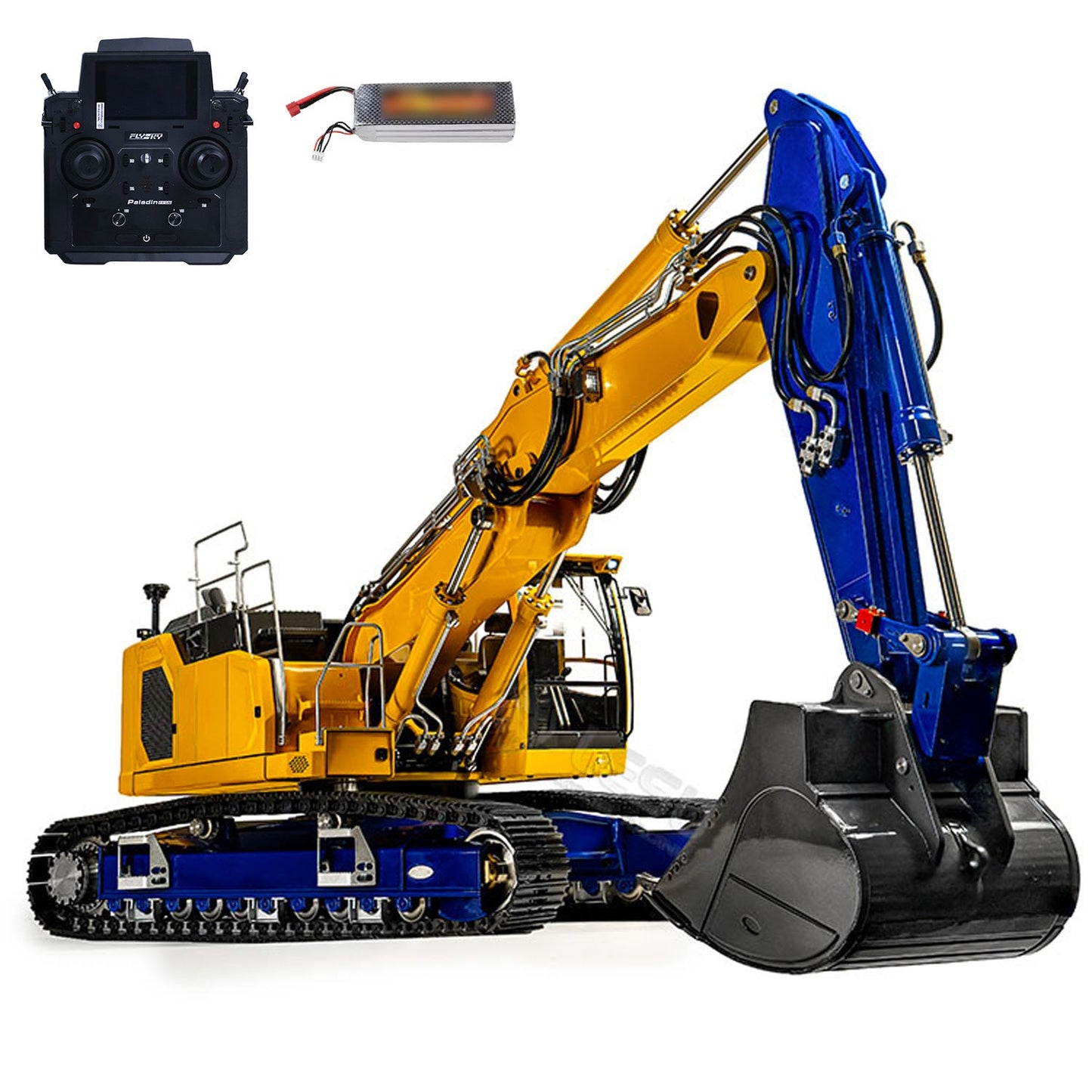 1/14 LESU LR945 3 Arms RC Hydraulic Excavator RTR Radio Control Digger DIY Model FlySky PL18EV Lite Light System Ready to Run