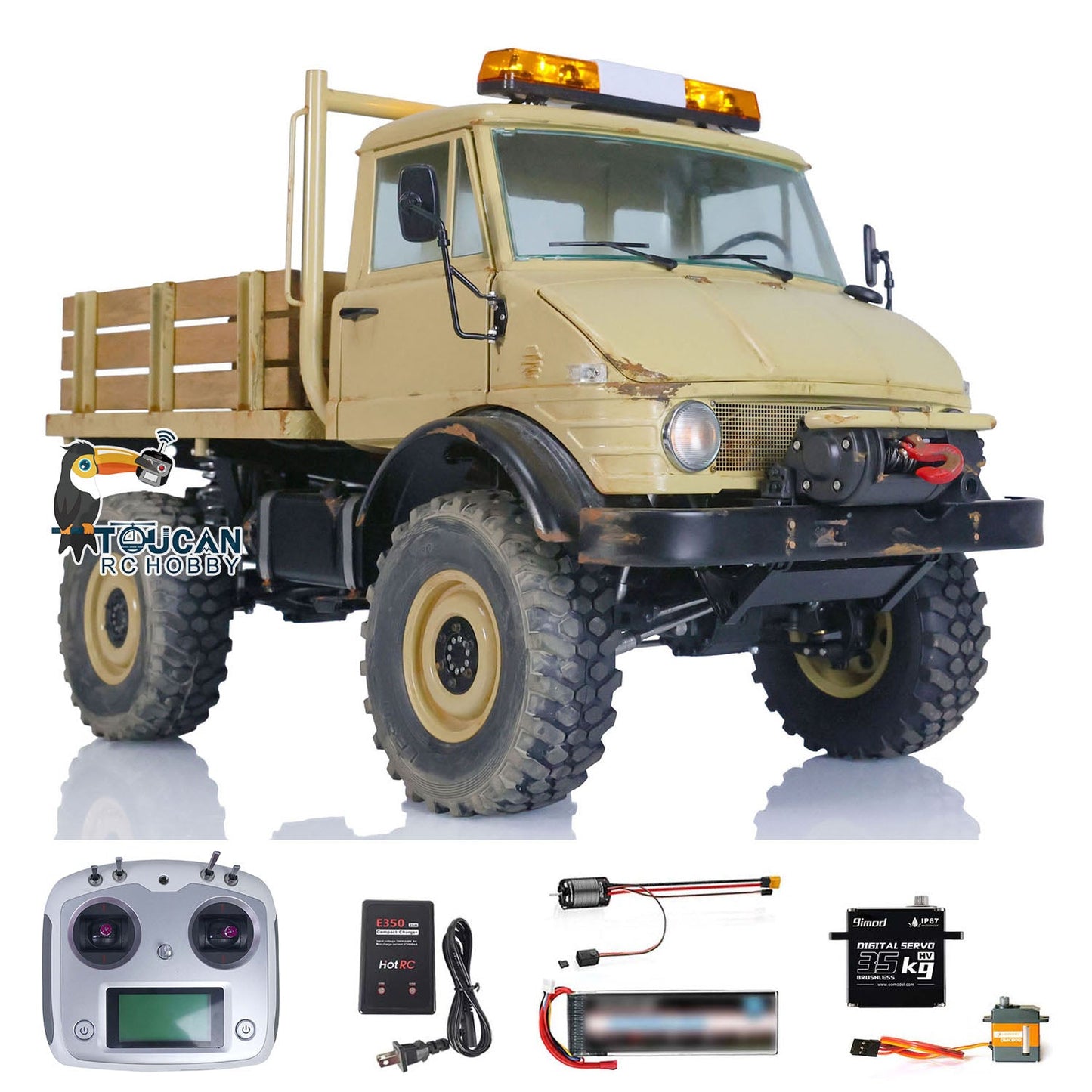 LESU 1/10 Scale 4*4 RTR UM406 RC Off-Road Vehicles Remote Controlled Crawler Trucks Brushless Motor ESC Painted Assembled