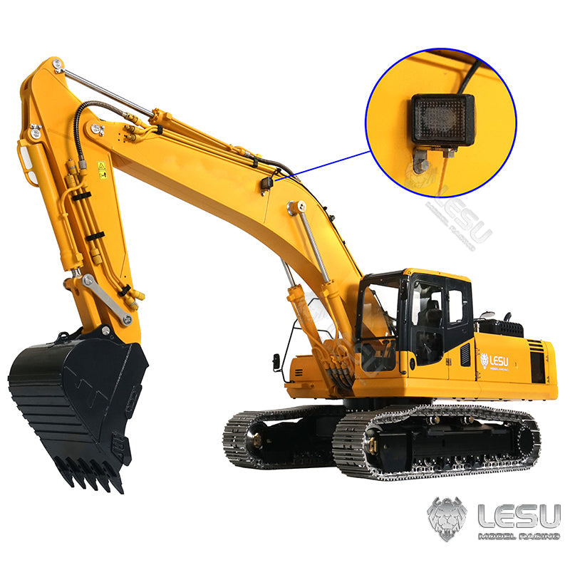 LESU 1/14 PC360 Metal RC Hydraulic Excavator DIY Hobby Model Track Cab Bucket Display Ripper Tree Digging Tool fork Arm Crusher