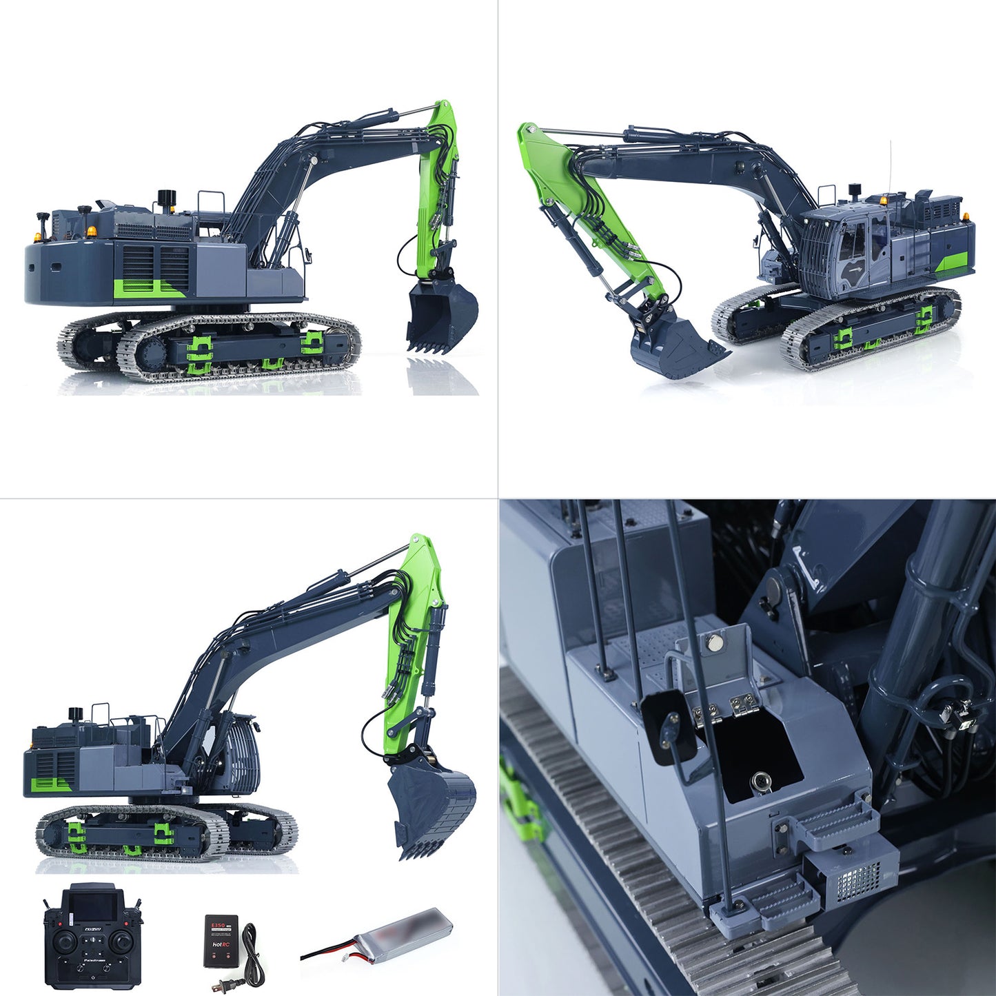 90% Metal LESU 1/14 RC Hydraulic Excavator Aoue ZX490 RTR Remote Control 2Arms Heavy Digger Model PL18EV Lite Light Sound Smoke Constraction Car