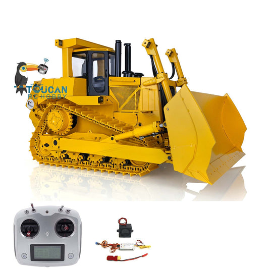 JDModel Metal 1/14 DXR2 RC Hydraulic Bulldozer Remote Controlled Dozer W/ New Sound Module Simulation Model PNP/RTR Optional Versions