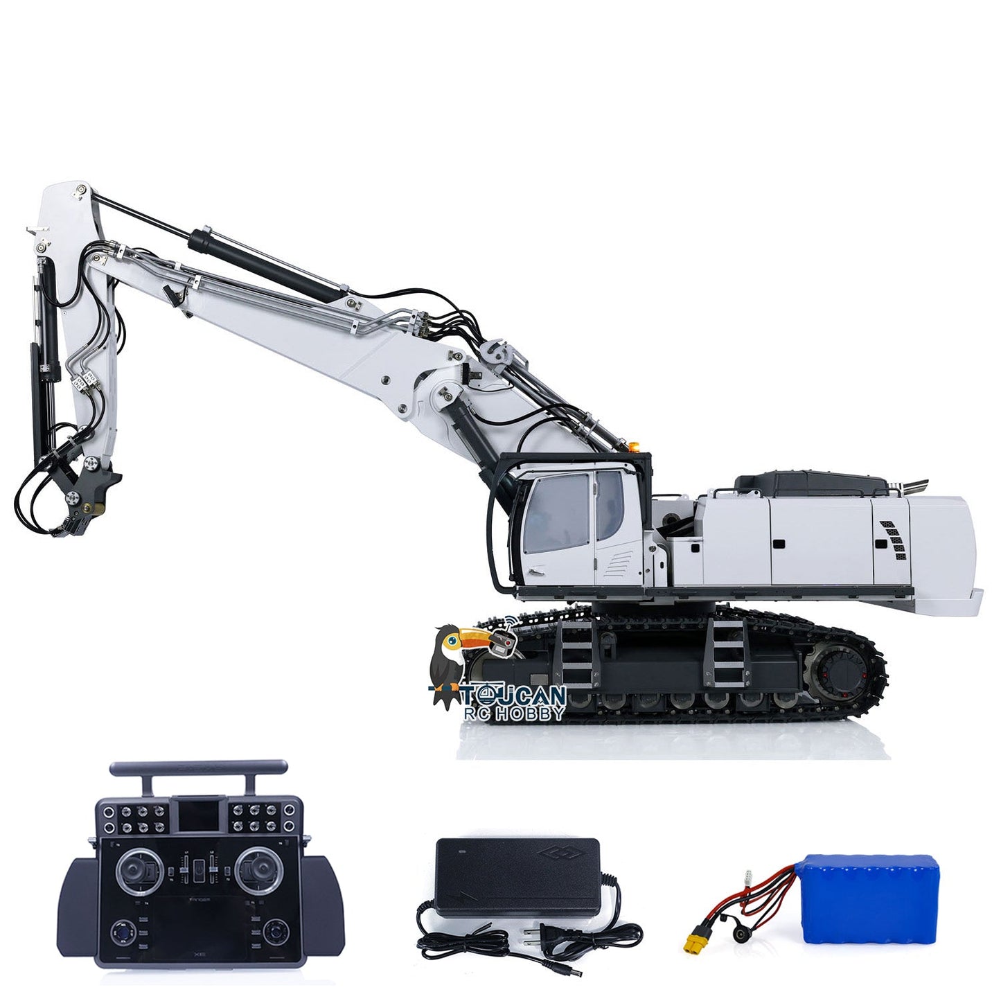 1/14 K970-301S CUT 3 Arms Hydraulic RC Excavator Radio Controlled Digger Tamden XE Simulation Vehicles RTR Painted