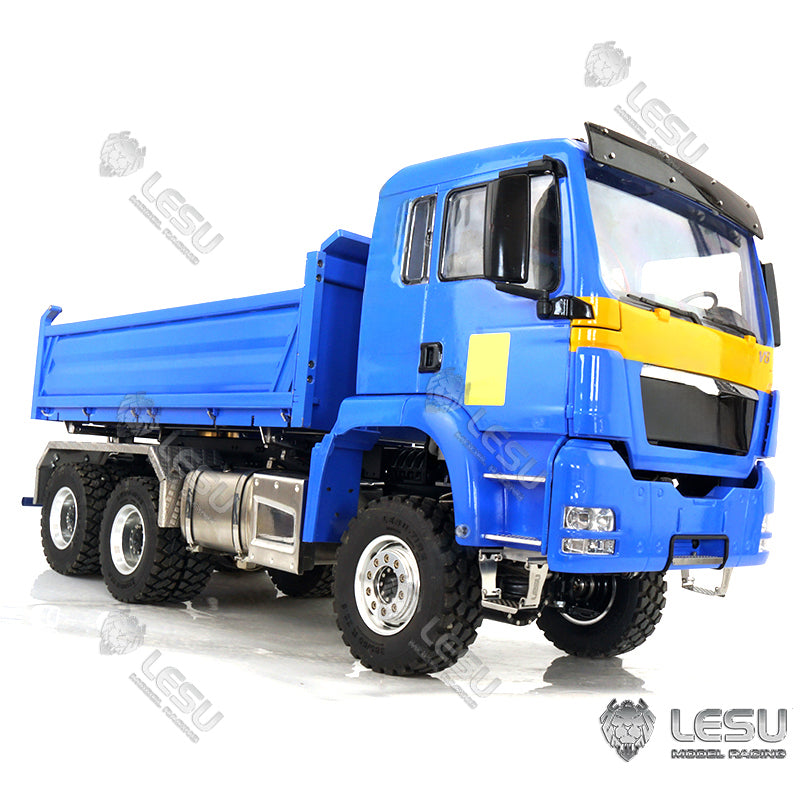 LESU 1/14 TGS Three-way RC Dumper Remote Controlled Truck Hydraulic Hobby Model Lights Sound ESC Cab 3Speed Gearbox