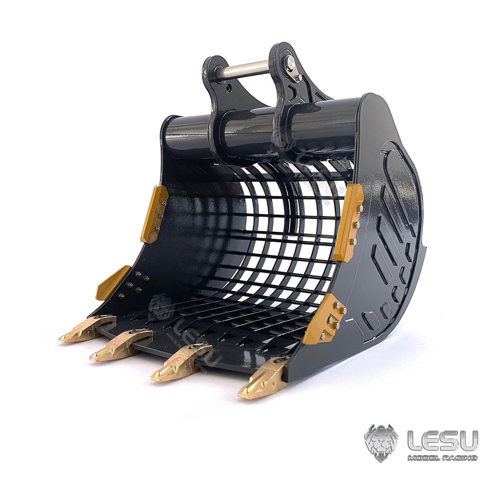 LESU Metal Grille Narrow Bucket for 1/14 ET35 RC Hydraulic Excavator Radio Controlled Digger Vehicle Simulation Accessories