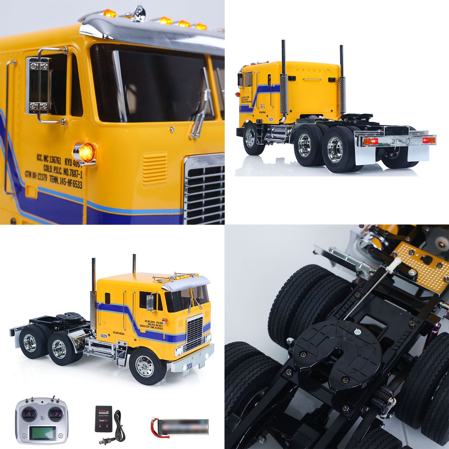 TOUCAN 1/14 RTR Remote Control DIY Tractor Truck 6*4 TAMIYA Chassis 56304 3Speed Transmission Light Sound System Flysky Radio Ready to Run