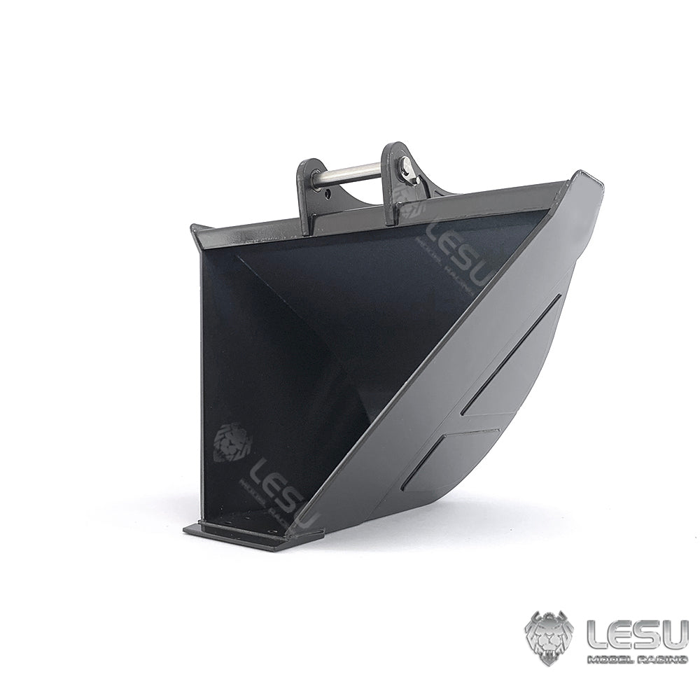 Metal Trapezoid Narrow Bucket for 1/14 LESU ET35 RC Hydraulic Excavator Remote Controlled Digger DIY Spare Parts