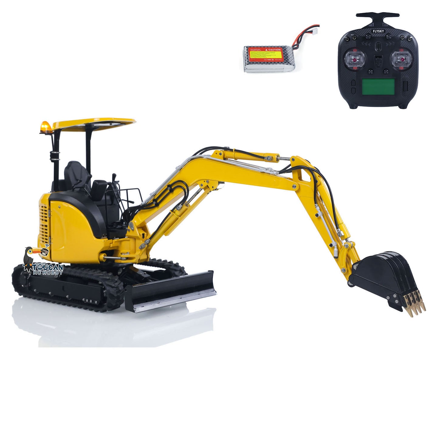 US Stock LESU 1/14 Mini RC Hydraulic Excavator PC30 Metal 6CH Valve Digger RTR ST8 Radio