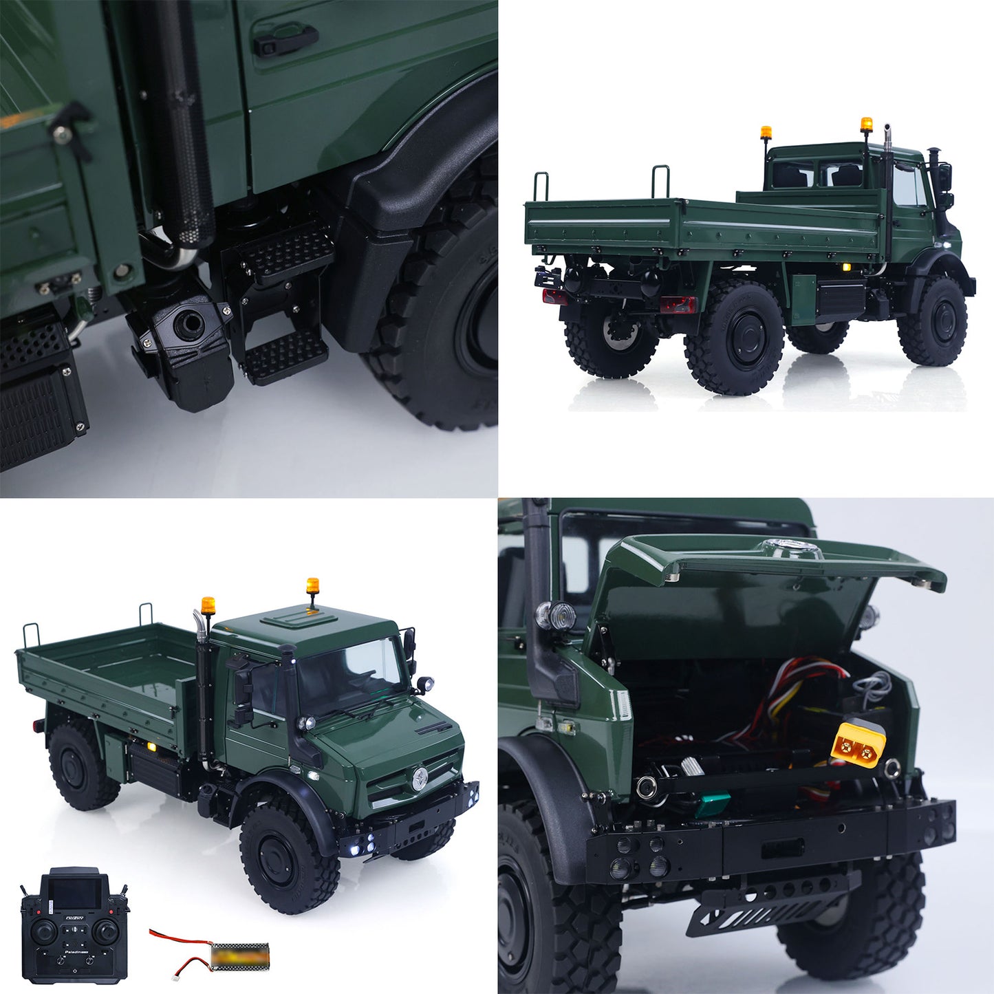 RTR LESU U4023 4X4 1/14 RC Off Road Vehicle Metal ATV Remote Control Light Truck MT44023 Model Light Sound Wheel Reduction Differential Locks