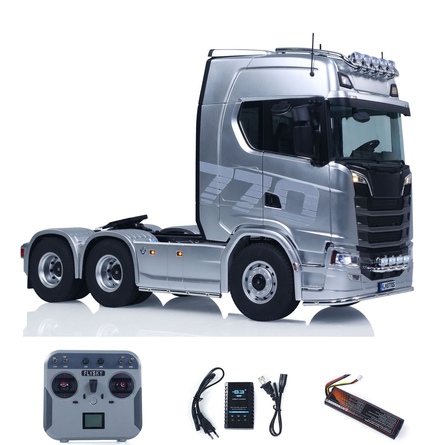 Fast Shipping 1/14 KABOLITE RC Tractor Car 770S 100 6x6 Romote Control Truck 2Speed Gearbox Differential Lock Vehicle 6WD Sound Light Model