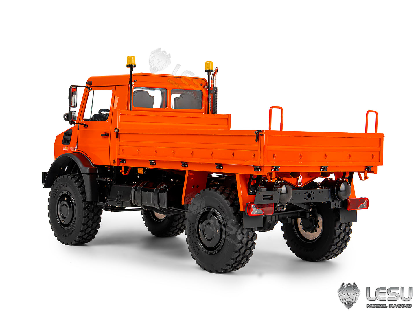 U4023 LESU 4WD 1/14 Remote Control Off Road Car Metal RC ATV Light Truck Model Differential Locks Wheel Hub Reduction No Battery