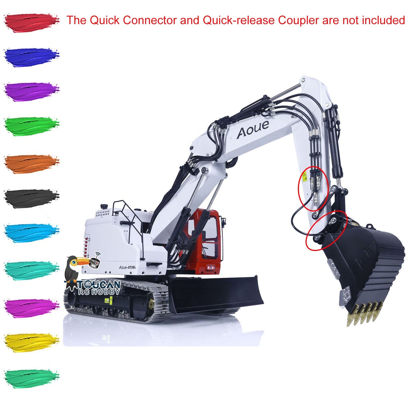 LESU Metal Aoue ET26L 1/14 Hydraulic RC Excavator Assembled Painted Radio Control Digger Hobby Model Emulated Contruction Vehicle