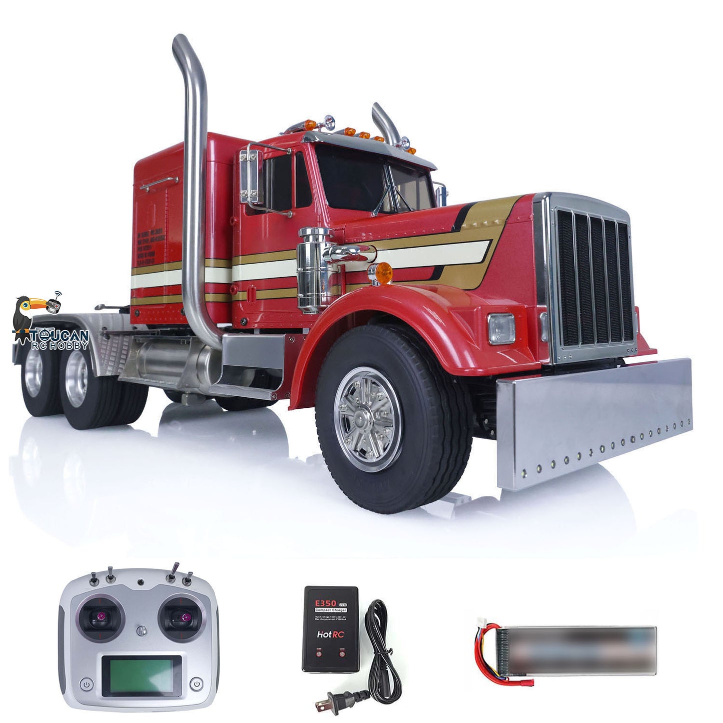 Assembled 1/14 TAMIYA 56301 6x6 King Hauler RC Tractor Truck RTR Metal Chassis Car Model Model Sound Light Radio Battery