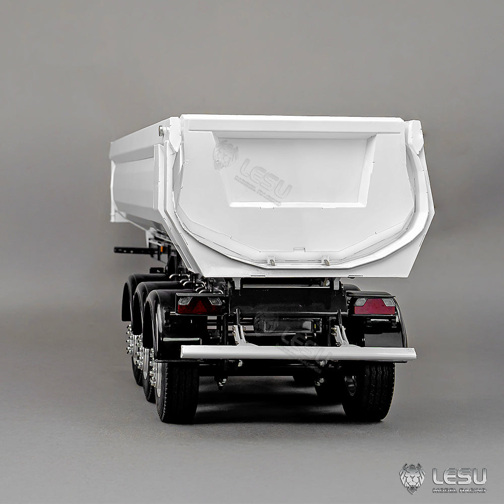 3Axles LESU Metal 1/14 RC Hydraulic Dump Trailer for DIY TAMIYA Tractor Truck Radio Controlled Lorry Car Vehicle R620 770S FH16