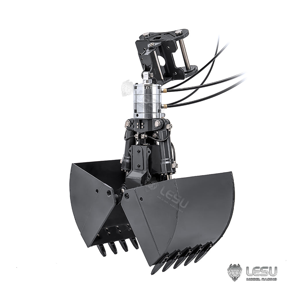 Metal Clamshell Bucket for LESU C374F 1/14 Hydraulic RC Excavator Digger Model