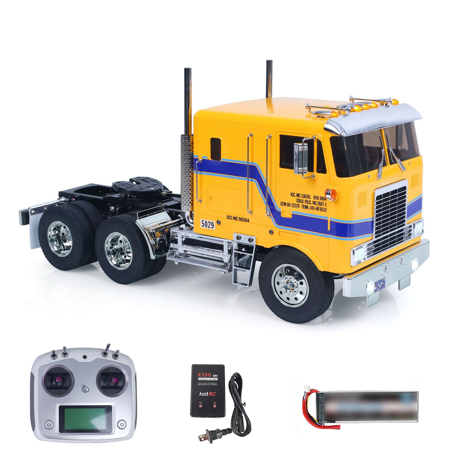 TOUCAN 1/14 RTR Remote Control DIY Tractor Truck 6*4 TAMIYA Chassis 56304 3Speed Transmission Light Sound System Flysky Radio Ready to Run
