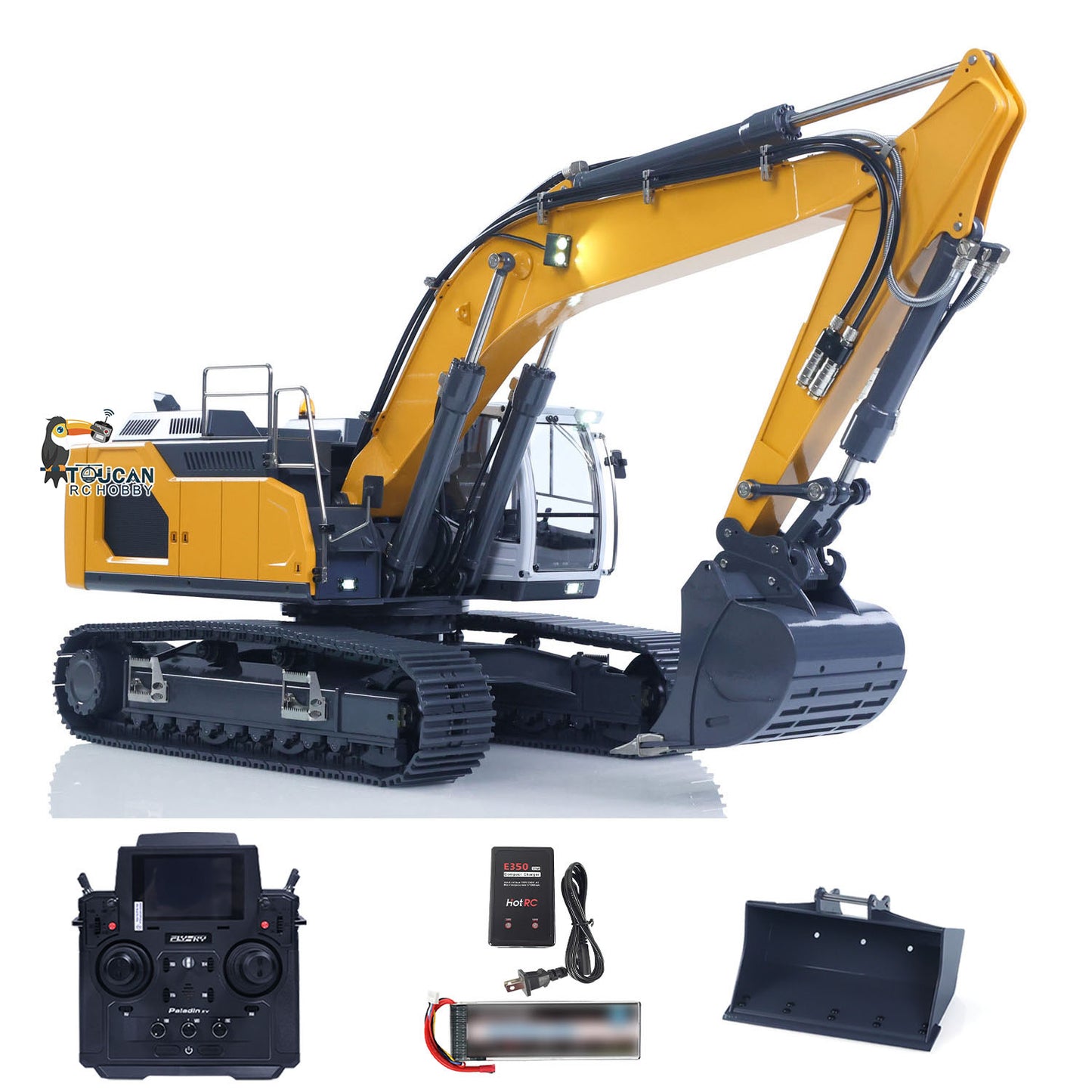 Fast Shipping 1:14 Hydraulic RC Excavator for Remote Control 945 5CH Reversing Valve