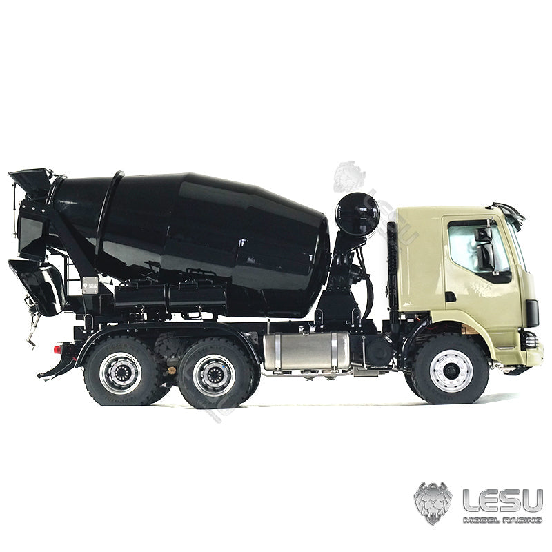 LESU 1/14 6x6 Metal RC Concrete Car Radio Controlled Mixer Truck Lights Assembled Chassis With Lights Sound System Servo