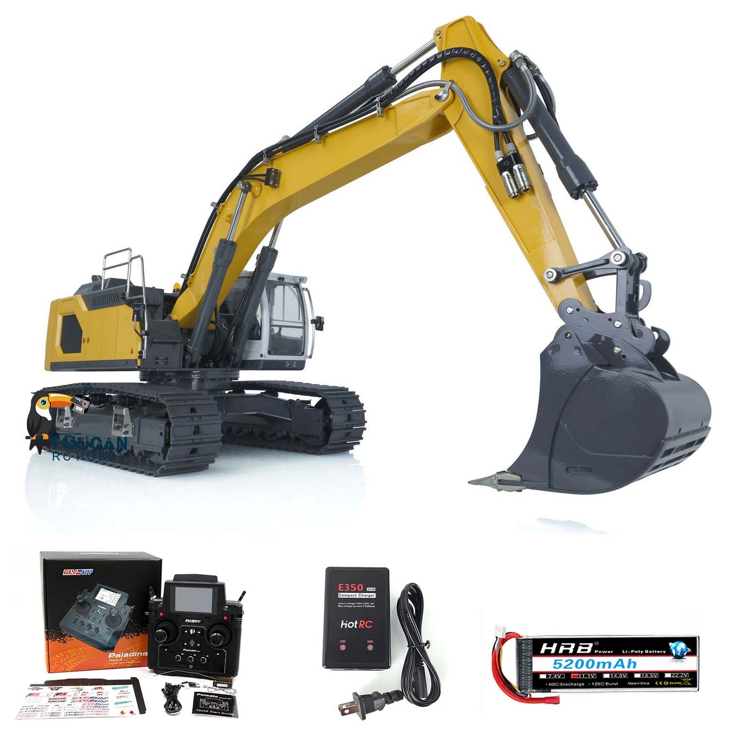 Fast Shipping 1:14 Hydraulic RC Excavator for Remote Control Liebherr 945 5CH Reversing Valve