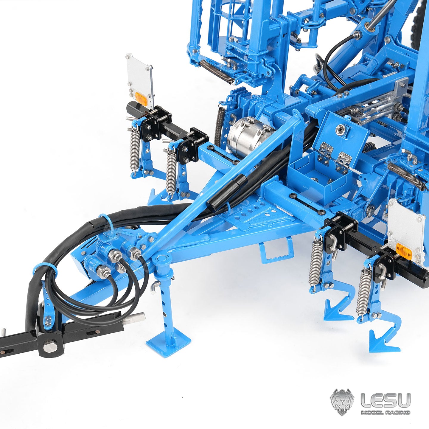 LESU Metal K500 Seedbed Pre-sowing Soil Preparation Machine Planter Plough for 1/14 RC Hydraulic Tractor Car AOUE 1050 Model