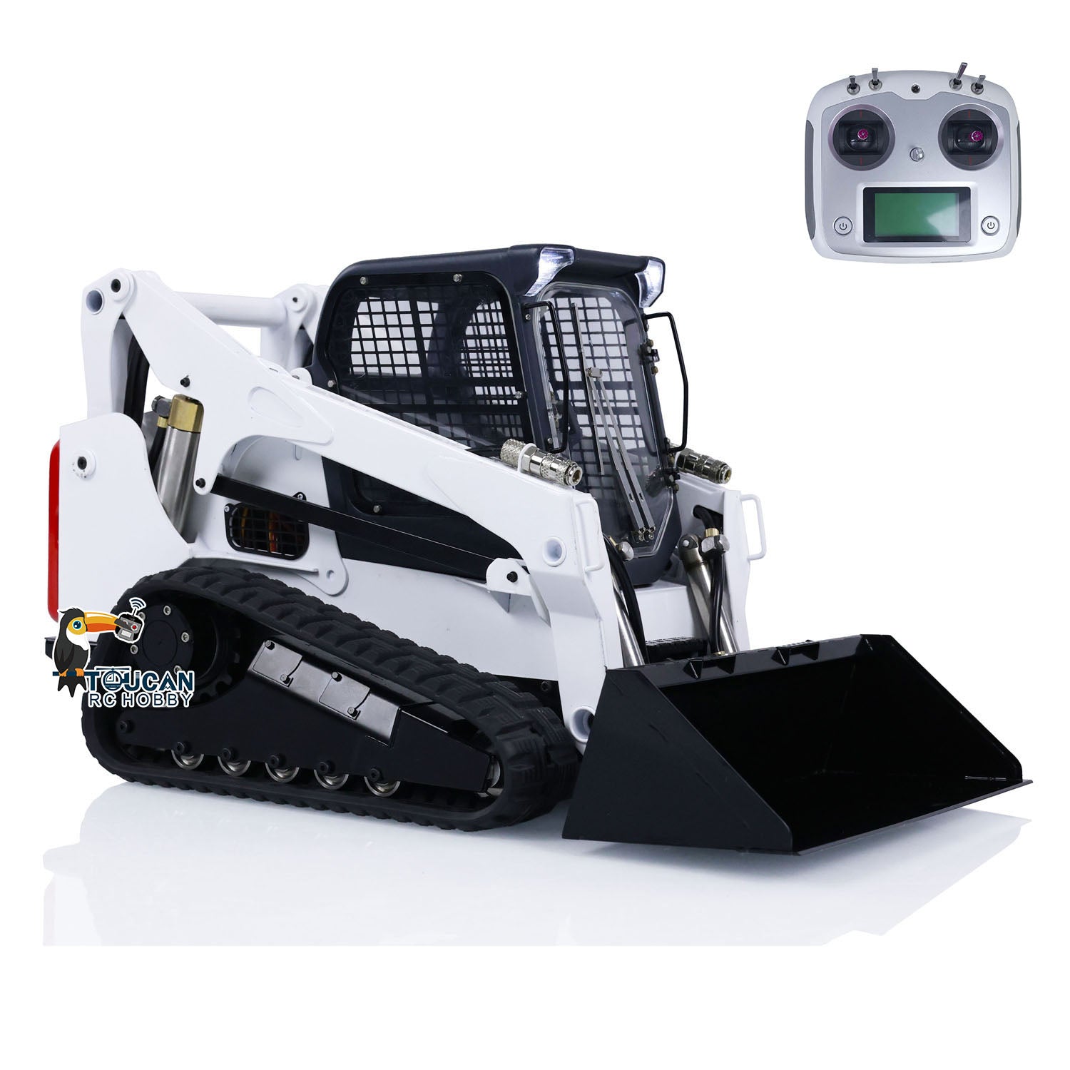 Remote Control Skid Steer 1/14 RC Hydraulic Skid-Steer Tracked Loader SM770 Remote Control Car L ...