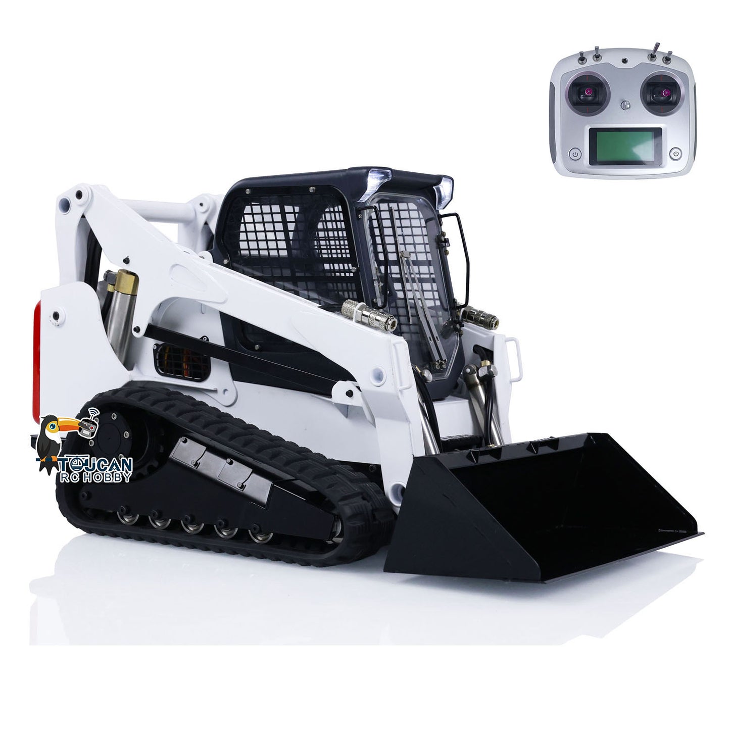 1/14 RC Hydraulic Skid-Steer Tracked Loader SM770 Remote Control Car Light Sound