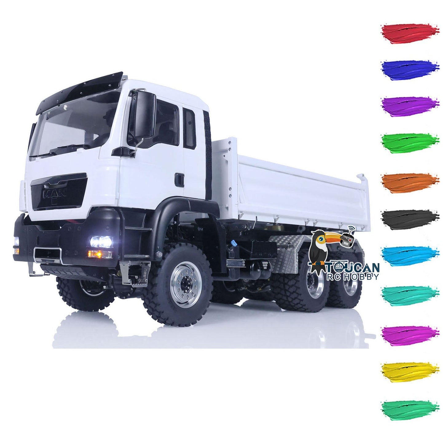 LESU Metal 1/14 RC Hydraulic Euipment Radio Control Dumper Truck RTR Tipper Emulated Car Hobby Model Optional Version