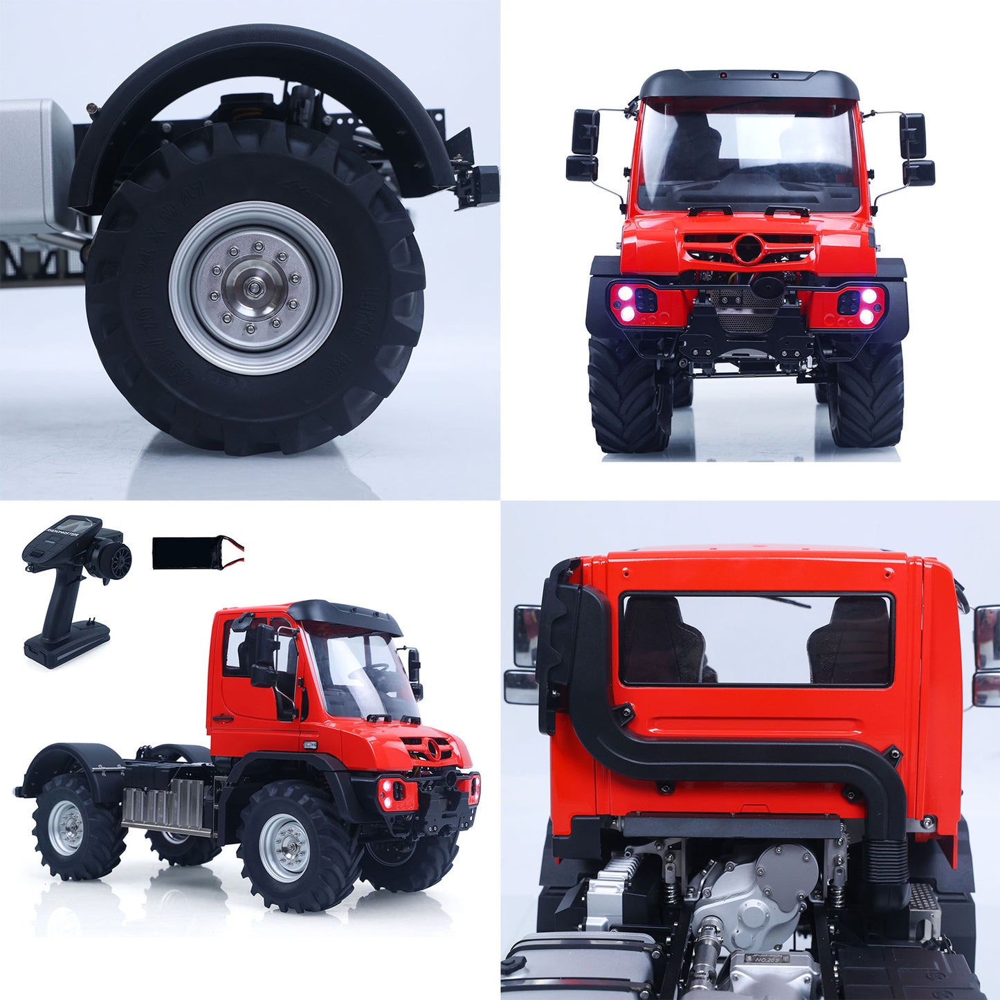 RTR 4X4 1/14 Remote Control Rock Crawler U535 Lite RC Off Road Vehicle 2Speed Transmission Metal Chassis Differential Locks Lights Sounds Battery