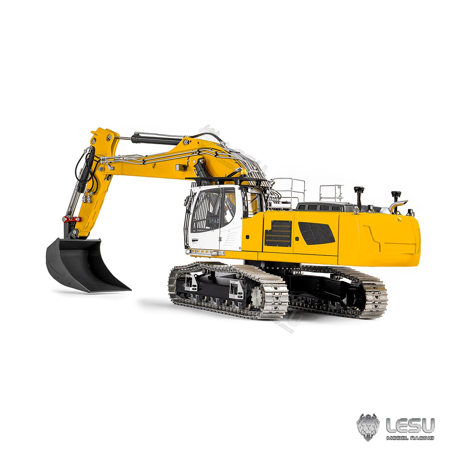 2 Arms 6CH LR956 95% Metal LESU 1/14 Remote Control Hydraulic Excavator RC Digger Construction Vehicle 4MPA Dual Pumps Light