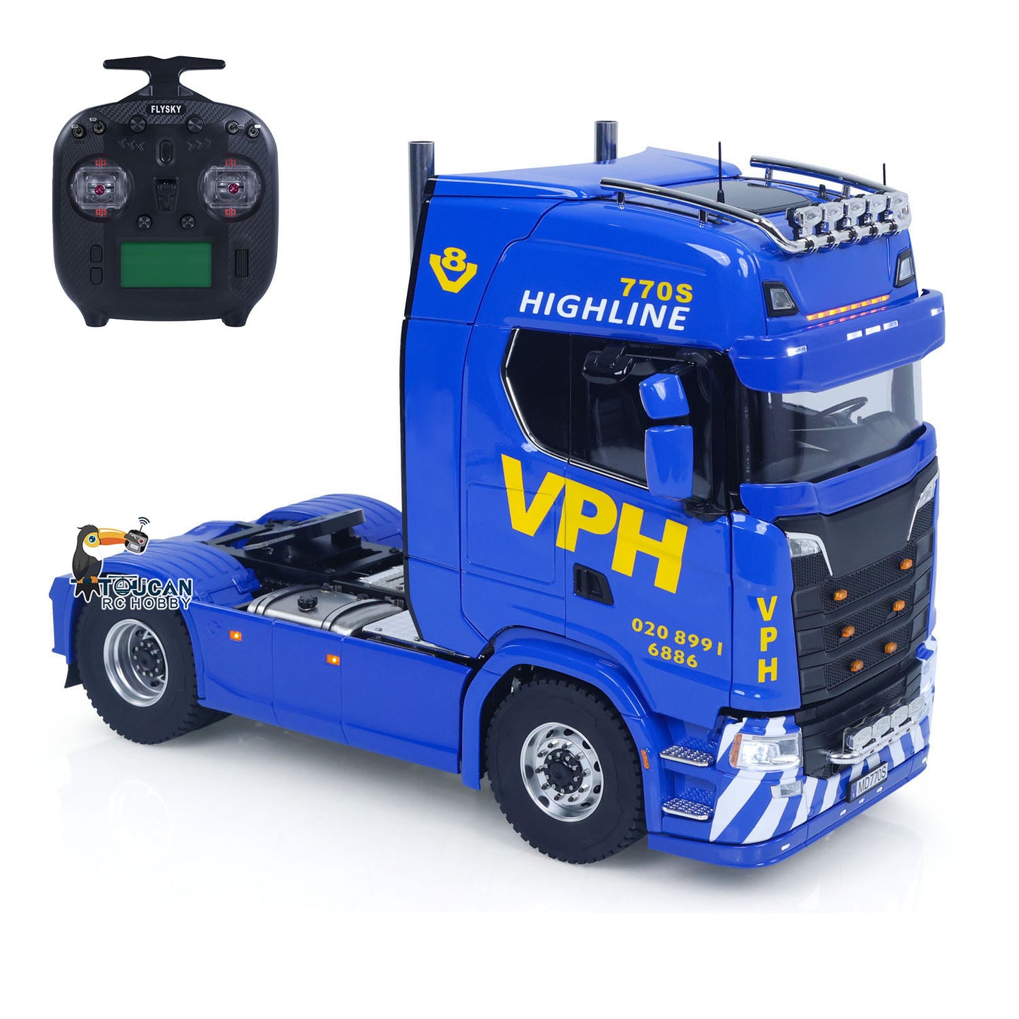 MD MODEL 770S 4X4 Metal Chassis 1/14 RC Tractor Truck Radio Control Lorry Car 2Speed Gearbox Flowing Water Light Cab Suspension