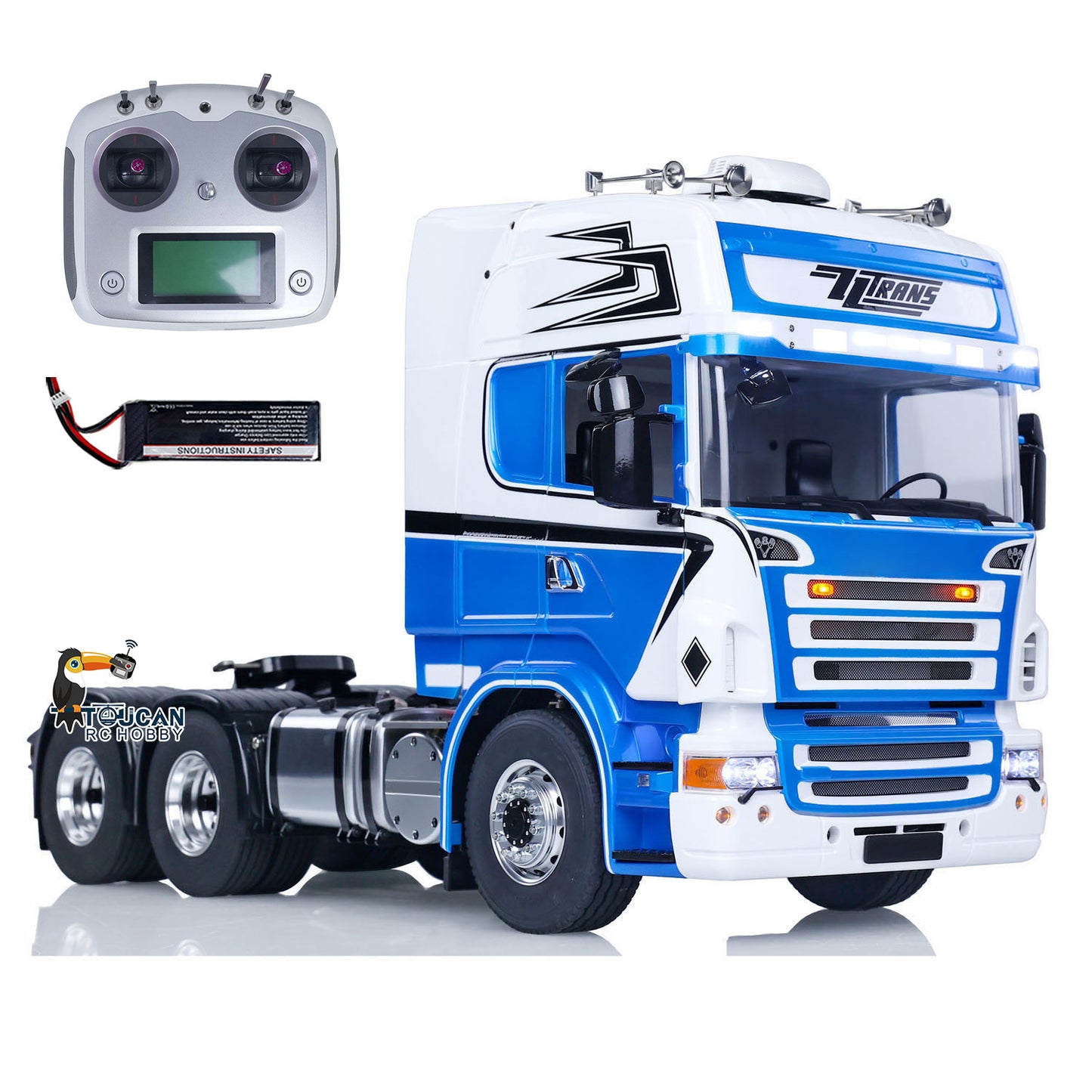 TOUCAN 1/14 6x6 RC Tractor Truck Painted Assembled Radio Control Car Metal Chassis Hobby Model Optional Versions ESC Servo Motor