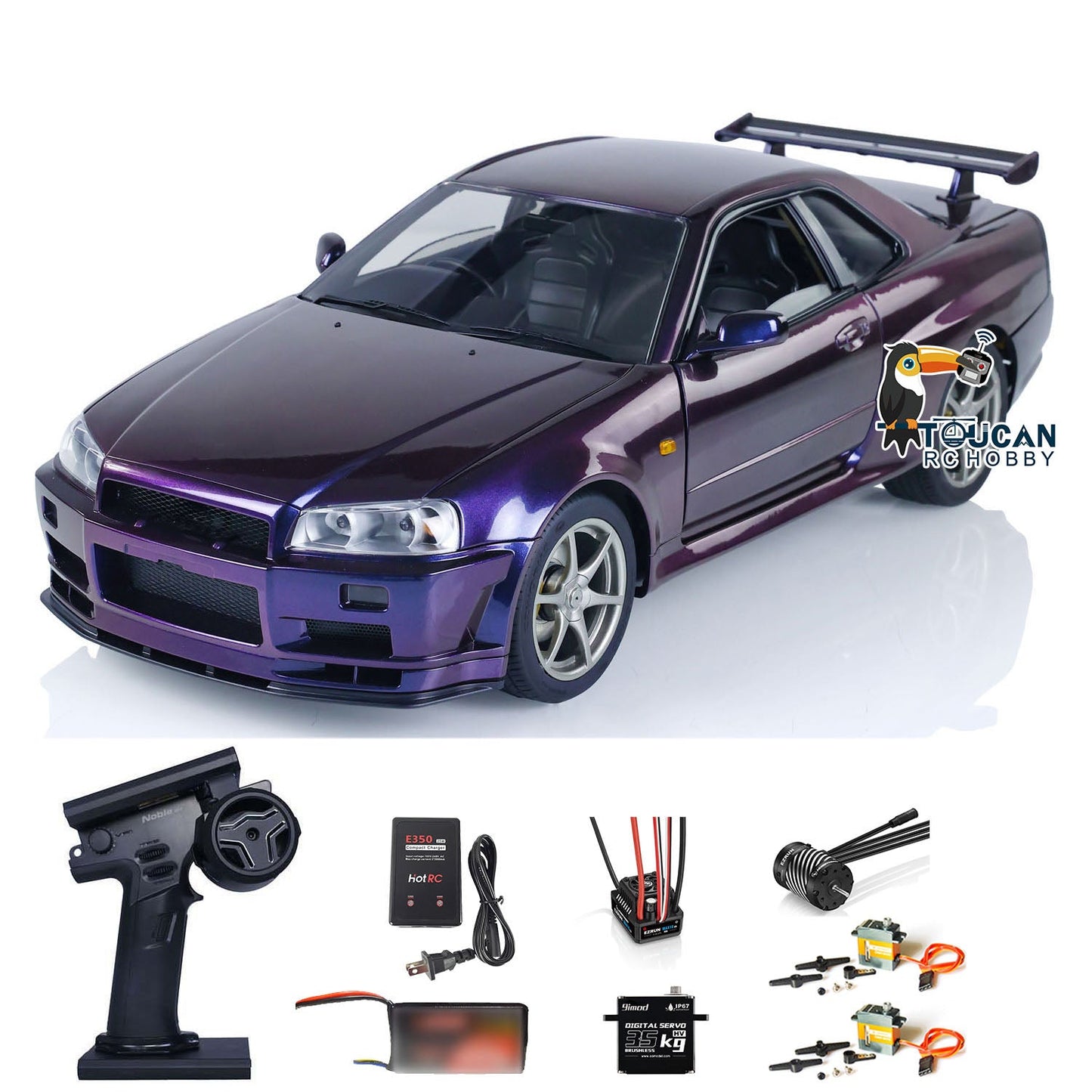 Capo 1/8 RC Racing Car Collection Radio Controlled Drift Vehicles R34 Model Limited Version Skyline Hobby Model DIY