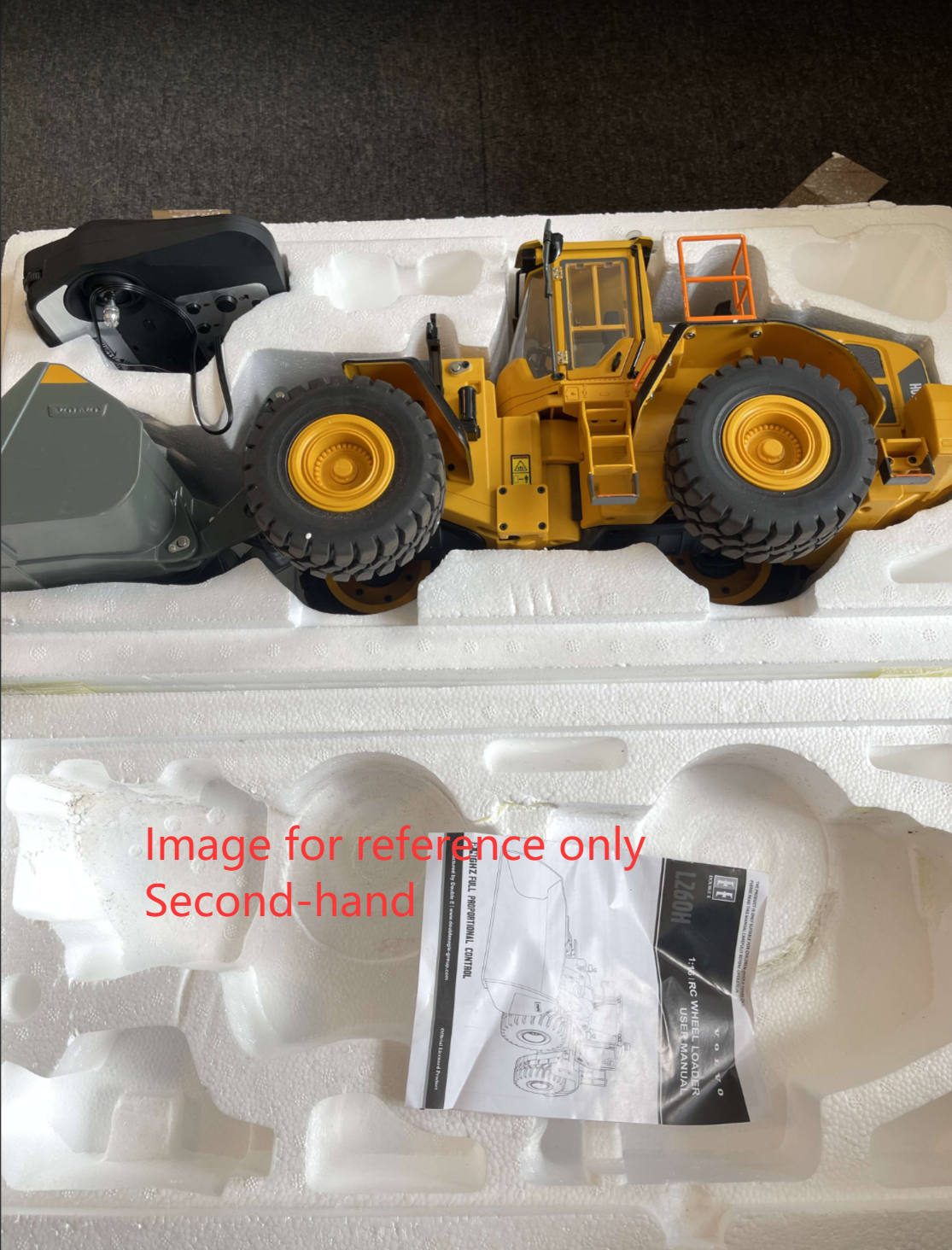 Second Hand UK Stock L260H Loader 1/16 Double Eagle E592 RC Loader Remote Control Car Light Sound