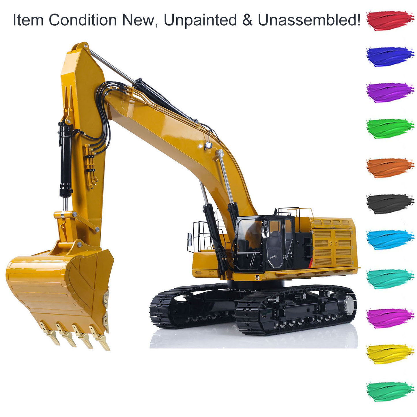 LESU C374F 1/14 Hydraulic RC Heavy Excavator Metal Radio Controlled Digger Construction Car Paladin PL18EV LITE 6CH Valve Brushless Motor Pump