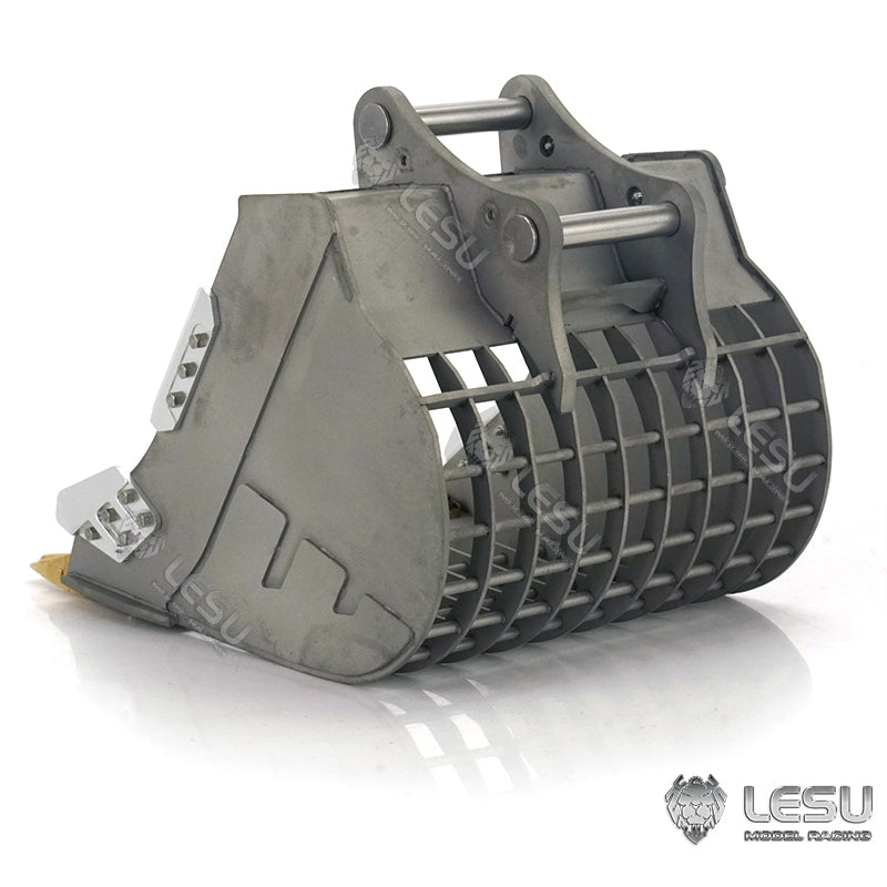 1/14 Metal Scraper Rake Bucket for LESU Komatsu AC360 RC DIY Hydraulic Excavator