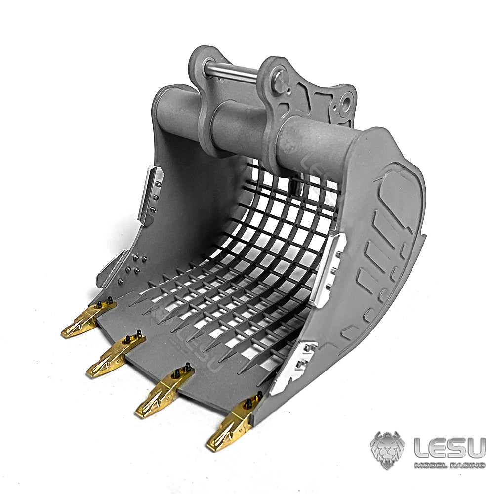 LESU Metal Grille Narrow Bucket for 1/14 ET35 RC Hydraulic Excavator Radio Controlled Digger Vehicle Simulation Accessories